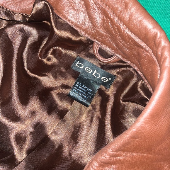 BEBE genuine leather jacket - Picture 6 of 10